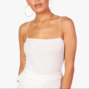 Bungee strap bodysuit y2k